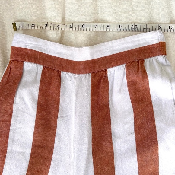 MADEWELL Cabana Stripe Cropped Wide Leg Pants - Picture 6 of 7